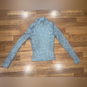 Aqua Women's Gray Turtleneck Sweater